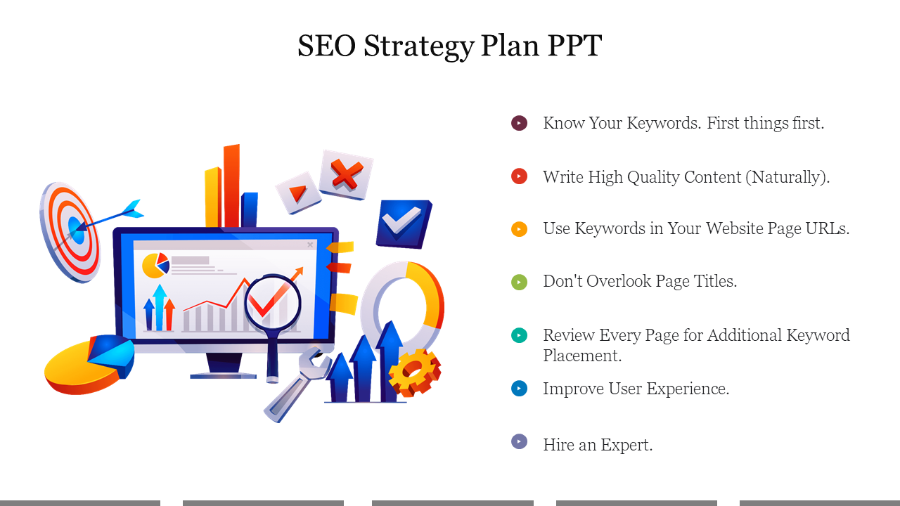 SEO Strategy Plan PowerPoint Template and Google Slides